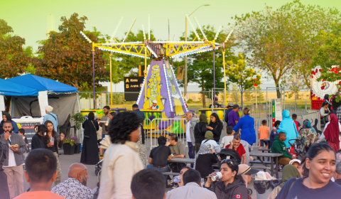 festival attendees with activities